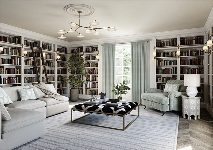 San Remo (Blackout), Light Green - Made to Measure Curtains - Image 7